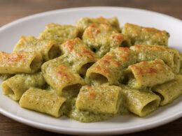 pasta al pesto al forno