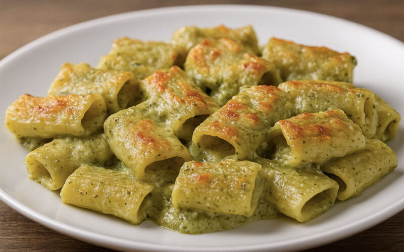 pasta al pesto al forno