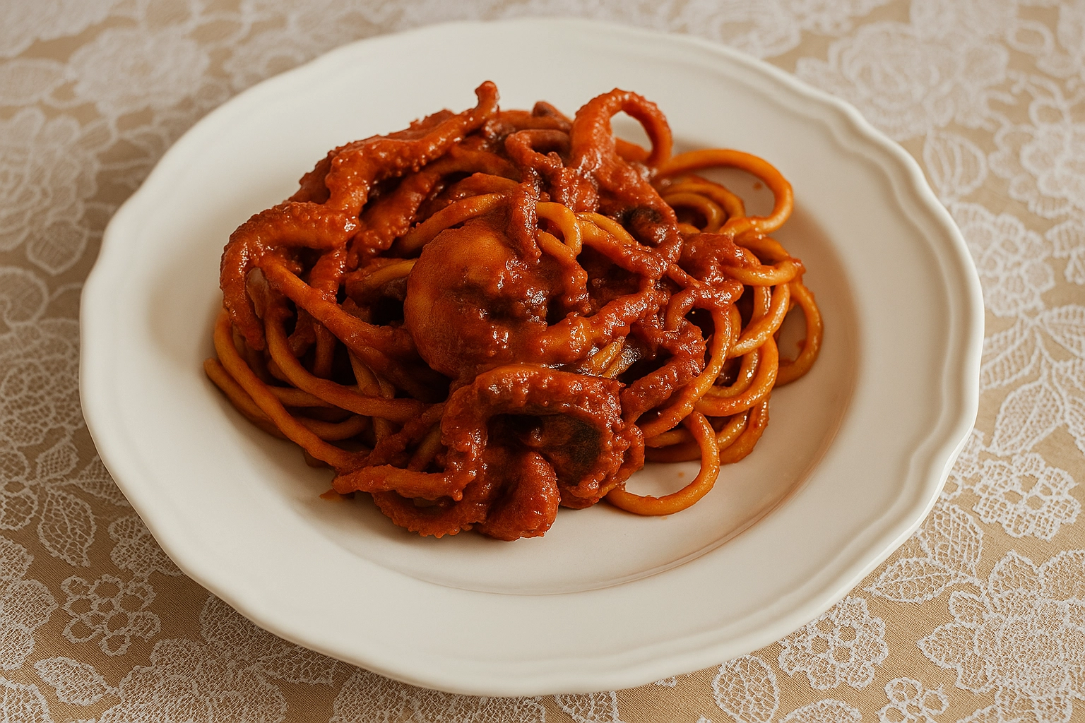 Spaghetti con i polpi alla Nonna Olimpia, ricetta tradizionale napoletana: così avrete un polpo tenerissimo
