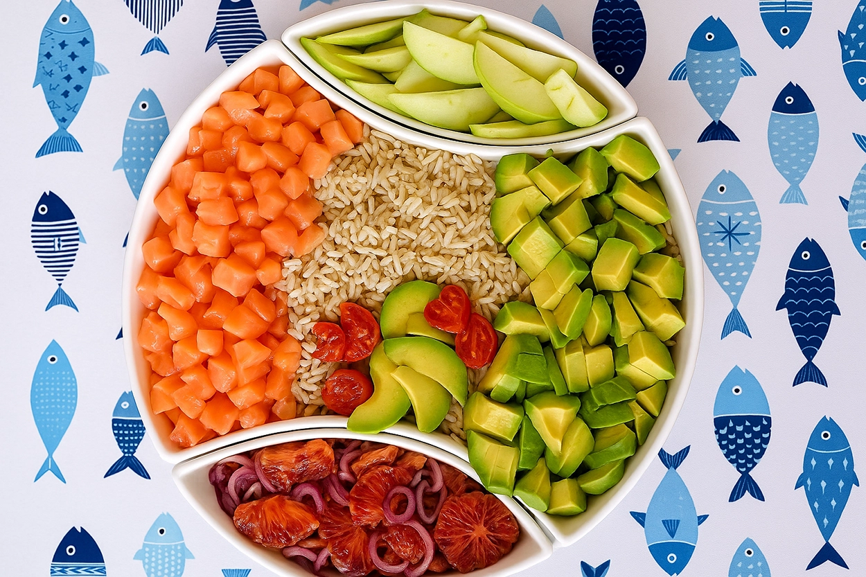 Come fare una poke perfetta, mai mescolare questi ingredienti