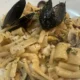 pasta e ceci con i frutti di mare