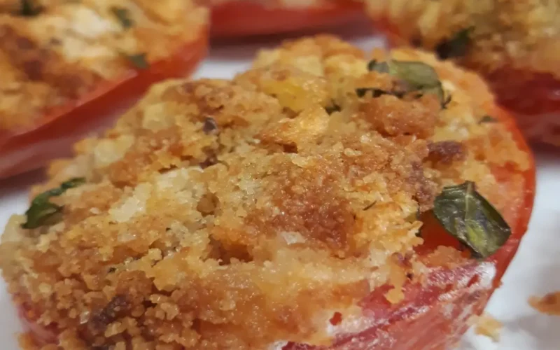 pomodori al gratin in friggitrice ad aria
