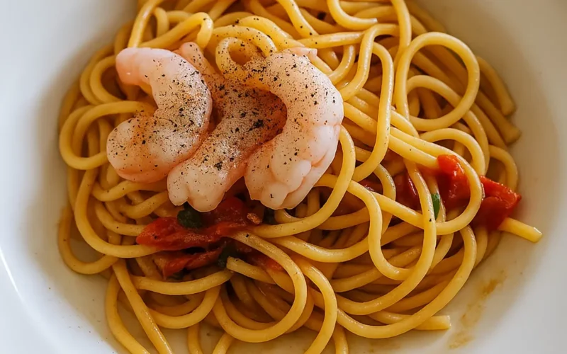 spaghetti con i gamberi