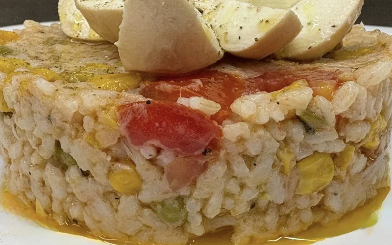 Timballo di riso all’insalata