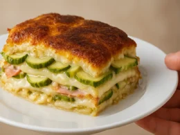 tiramisù salato con zucchine e scamorza