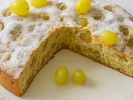 torta all'uva estiva senza impasto