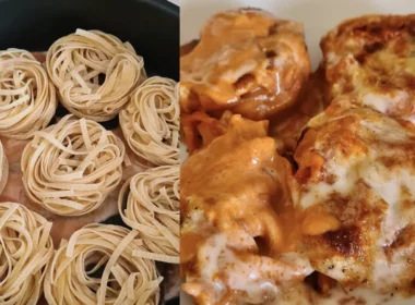 nidi di pasta in friggitrice ad aria