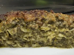 Lasagna con salsiccia é friarielli