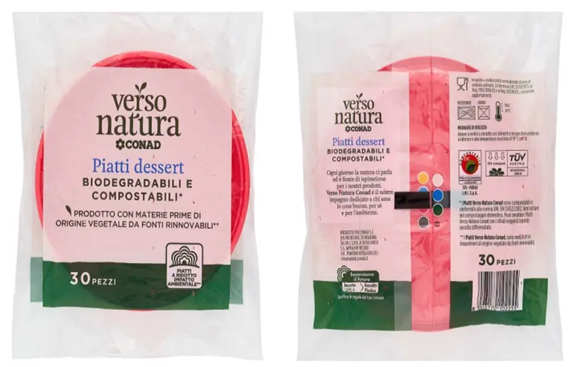 Piatti compostabili