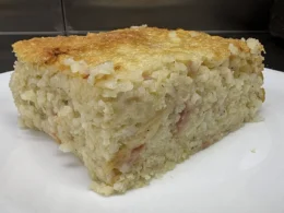 Sformato di riso con mortadella