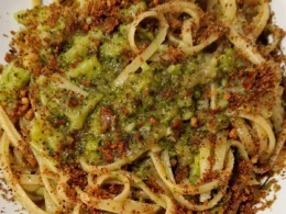 Linguine con broccoli arriminati