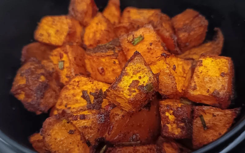 zucca croccante in friggitrice ad aria copia