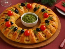 Ghirlanda di Natale salata, il centrotavola per le tue feste tutto da gustare