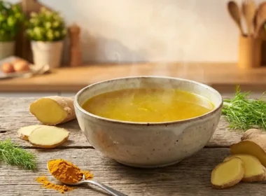 brodo-oro-zenzero-detox-cena-leggera