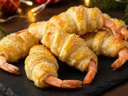 gamberi in pasta sfoglia