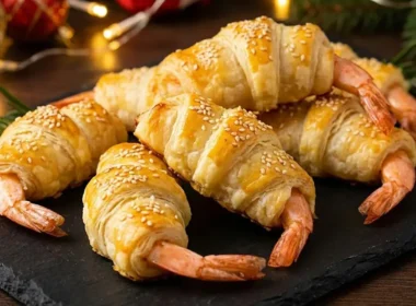 gamberi in pasta sfoglia