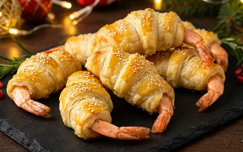 gamberi in pasta sfoglia