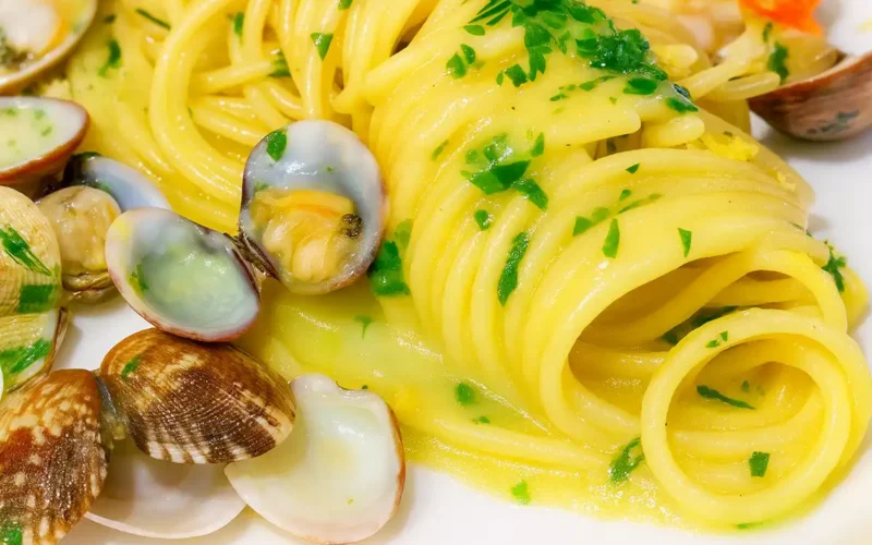 spaghetti vongole e limone