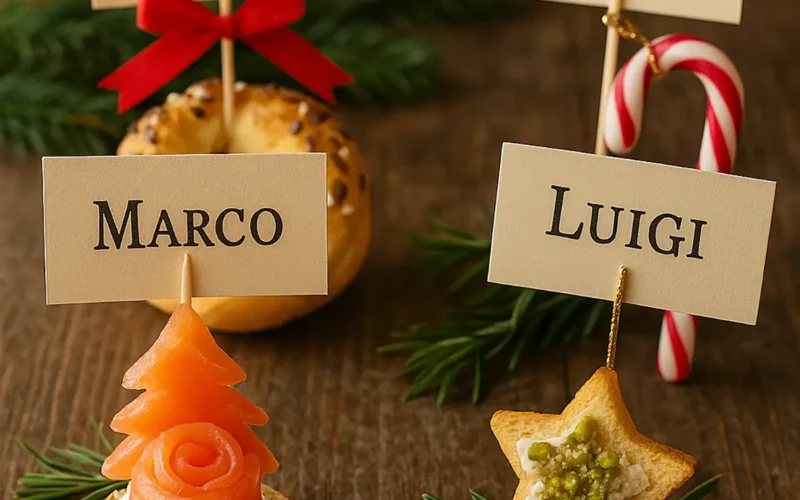 segnaposto da mangiare