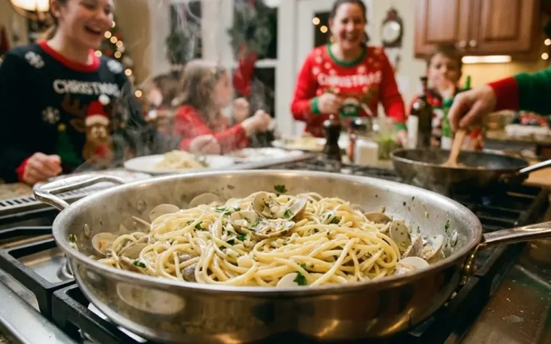 spaghetti alle vongole per 20 persone