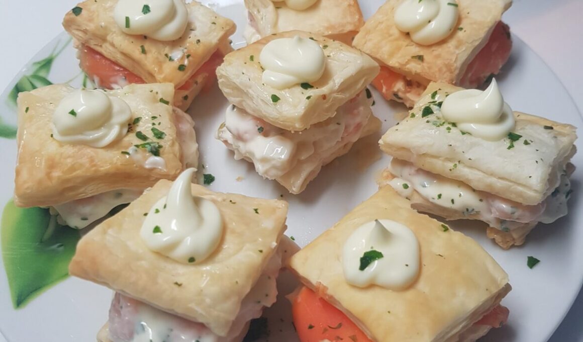 tartine di pasta sfoglia