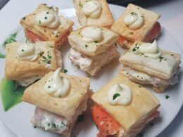 tartine di pasta sfoglia