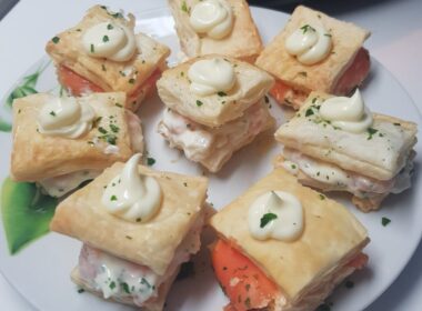 tartine di pasta sfoglia