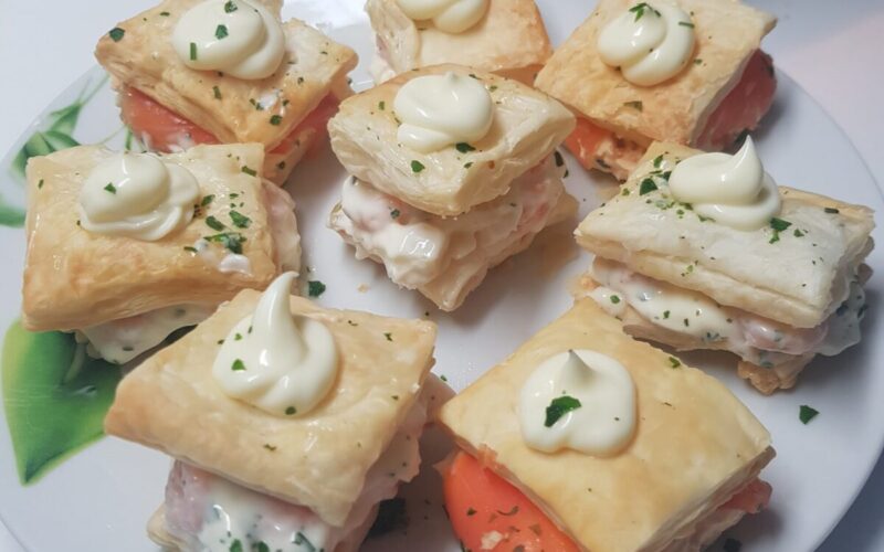 tartine di pasta sfoglia