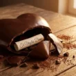 cuore di cioccolato col biglietto