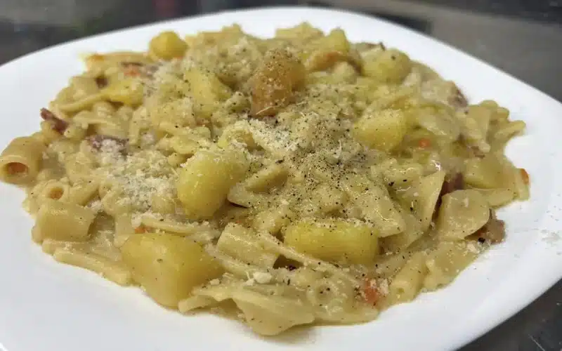 pasta e patate cacio e pepe