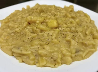 pasta e patate con provola di cannavacciuolo