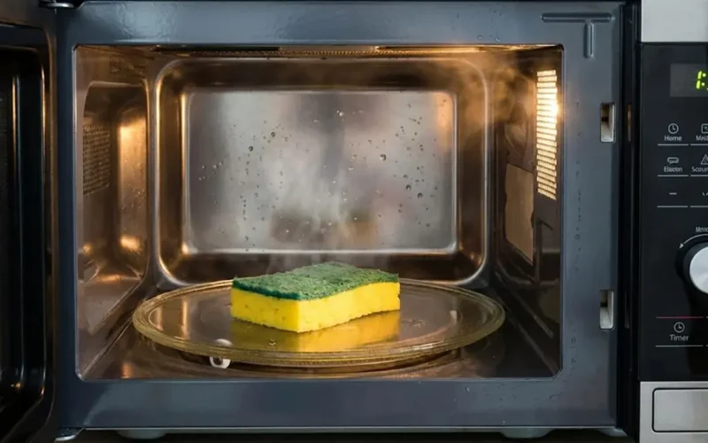 spugna nel microonde