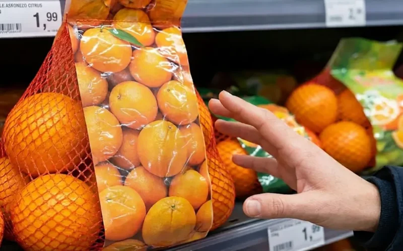 buccia non edibile al supermercato