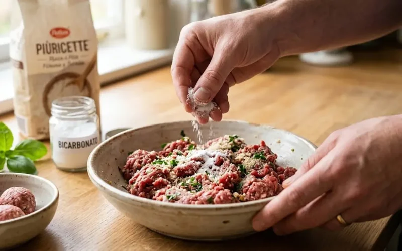 bicarbonato nella carne macinata