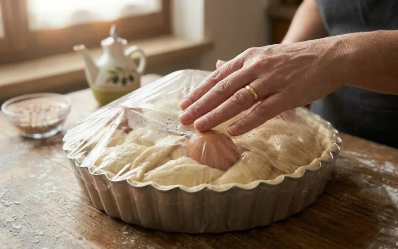 il trucco della pellicola per un casatiello