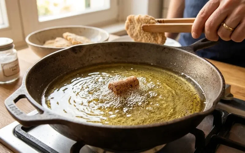 temperatura olio frittura trucco sughero