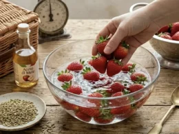 fragole in acqua e aceto