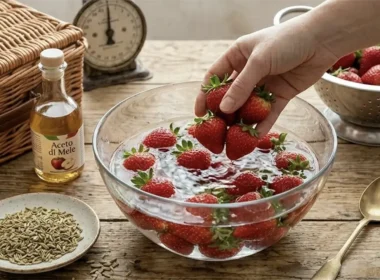 fragole in acqua e aceto
