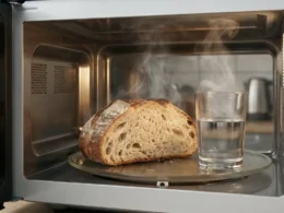 pane secco in microonde