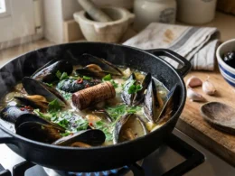 tappo di sughero nelle cozze